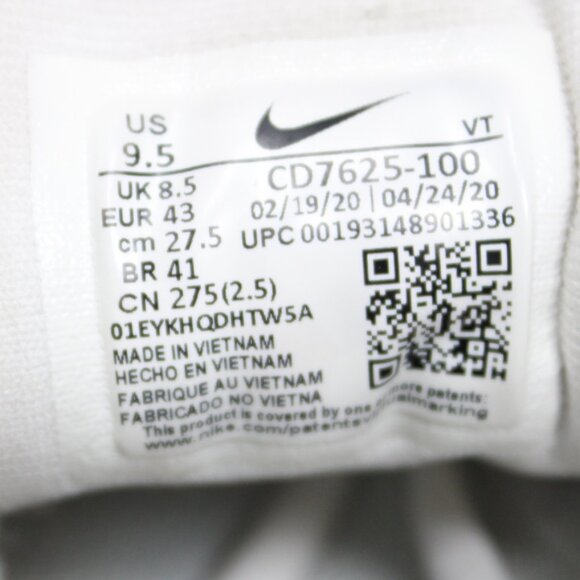 Nike Air Max 2015 Shoes Mens 9.5 White Black knit CD7625-100 Running Walking Gym - Picture 15 of 15